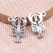 15 or 40PCS Antique Silver 2 Sided Scorpion Charm Pendant, Arachnid Charm, Anim
