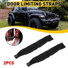 2pcs Left Car Right & Door Limit Bandage Strap Rope For Jeep Wrangler JK 2007-17