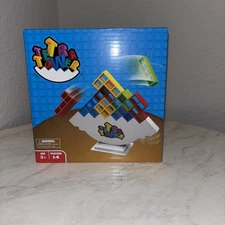 48 Pcs Stack Attack Game, Tetra Tower Balance Blocks for Family Travel Party Fun