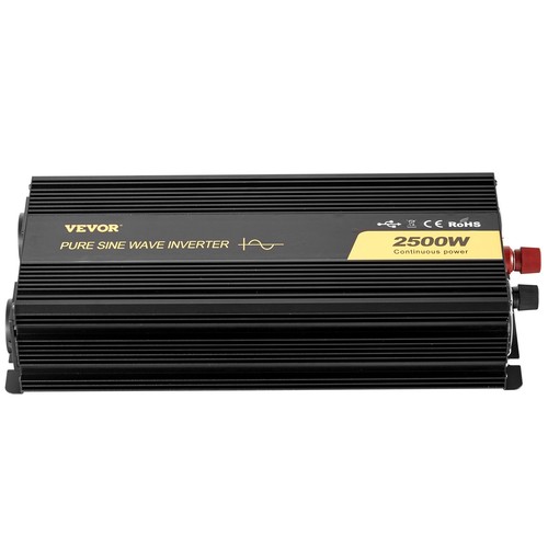 VEVOR Inverter a onda sinusoidale pura 2500W DC LCD Car Inverter - Imagen 5 de 12