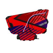 For Sena 60S Protection Sticker Decal L77 Abstract Red