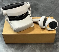 Meta Oculus Quest 2 128GB VR + Rechargeable HeadStrap Two Joysticks Box