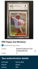 1981 Topps - #216 Joe Montana (RC) BCCG 9 AUTH BY PSA