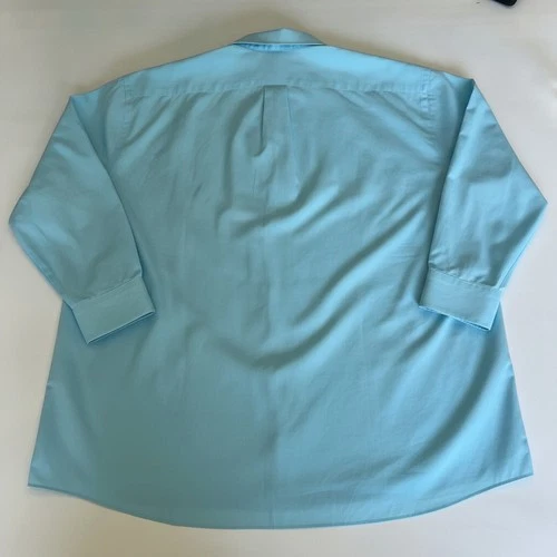 Stafford Travel Easy-Care Dress Shirt in Light Blue image 7
