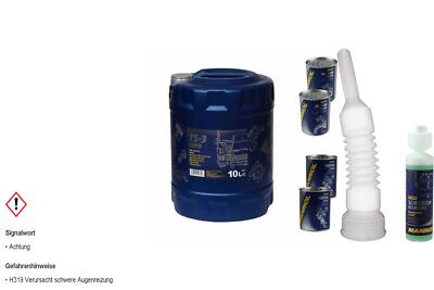 10L MANNOL Motoröl TS-3 SHPD 10W-40 API CH-4/CG-4/CF-4/SL inkl. Additiv Schlauch