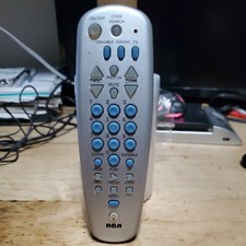 RCA RCU300TMS DBS-Cable-VCR-DVD-TV Genuine Remote Control Silver Tested