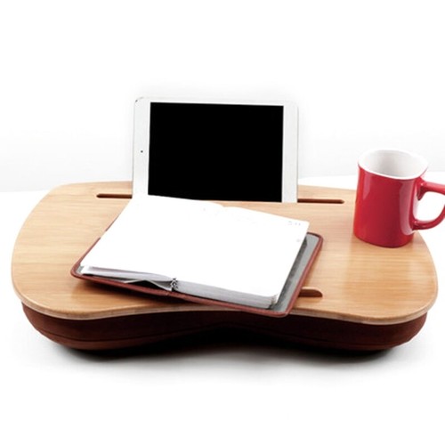 Lap Desk with Phone Holder and Device Pillow Cushion Particle Filling - Photo 6/8