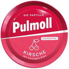 PULMOLL Hustenbonbons Kirsche mit würzigem Zimt ohne Zucker 50g