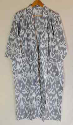 1 PC Indian block Print 100% cotton robe gown Hippie women maxi kimono dresses