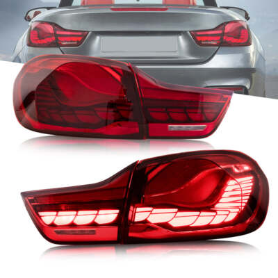 VLAND Red OLED Tail Lights For 2014-2020 BMW F32 F33 F36 F82 F83 M4 W/Animation