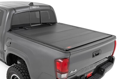 #ad Rough Country Hard Tri Fold Flip Up Bed Cover 6#x27; Bed for Toyota Tacoma 16 23 $849.95