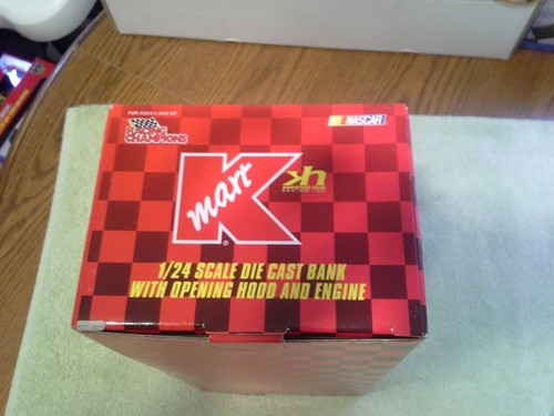 1996 Racing Champions John Andretti #37 Kmart Open Hood BANK 1/24 Diecast Nascar - Picture 5 of 5