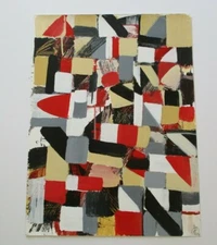 IRVING HAYNES PAINTING AMERICAN EXPRESSIONIST CUBISM ABSTRACT GEOMETRIC MAINE