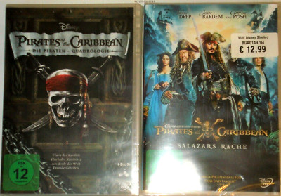 PIRATES OF THE CARIBBEAN FLUCH DER KARIBIK 6 DVD Box Set Alle Teile + Bonus Neu