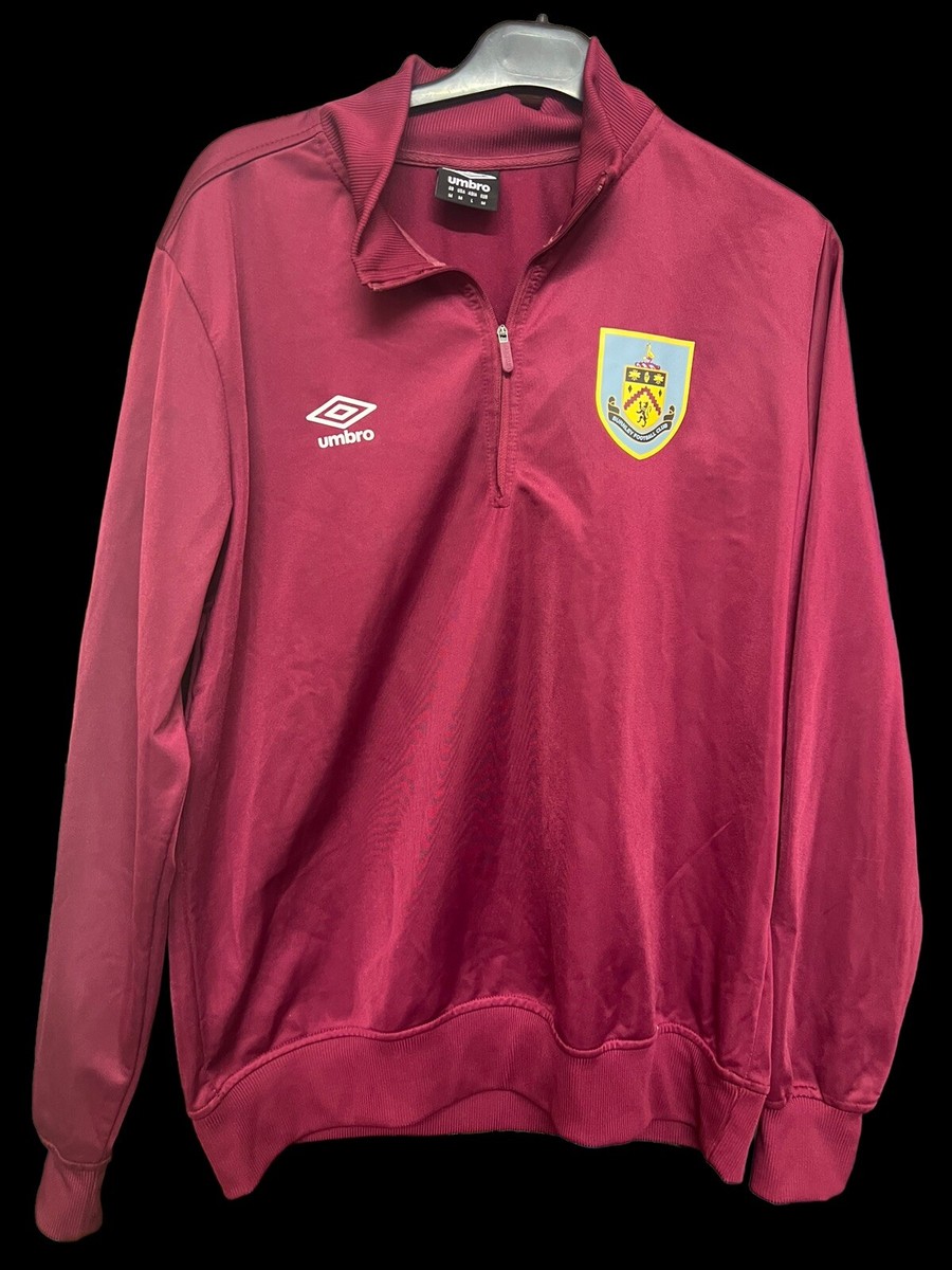 Umbro Men's Burnley FC 1/4 Zip Top, Size Medium Adults M UK