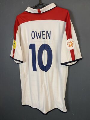 ウェア England Shirt Michael Owen 10 MENS ENGLAND NATIONAL 2004/2005 MICHAEL OWEN SOCCER FOOTBALL SHIRT