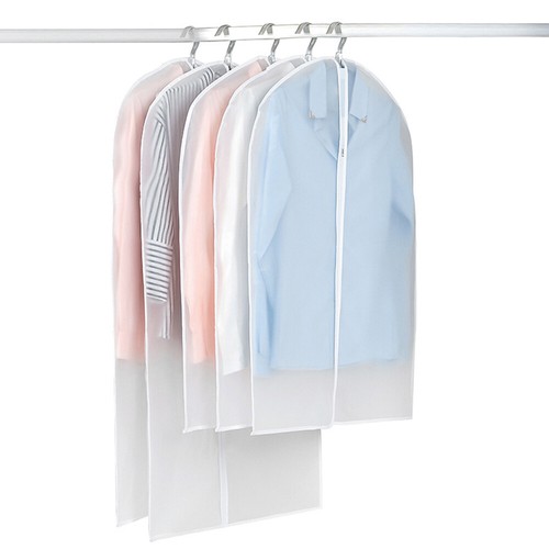 12Pcs Clear Hanging Clothes Garment Bags for Suit Long Dress Gown Closet Storage - Picture 7 of 10