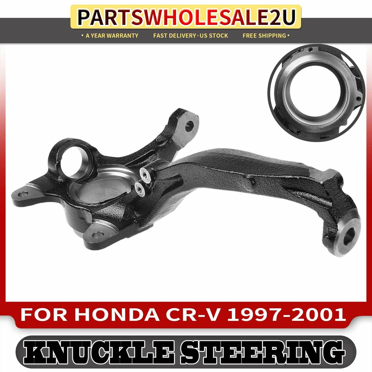 Front Left Steering Knuckle for Honda CR-V 1997 1998 1999 2000