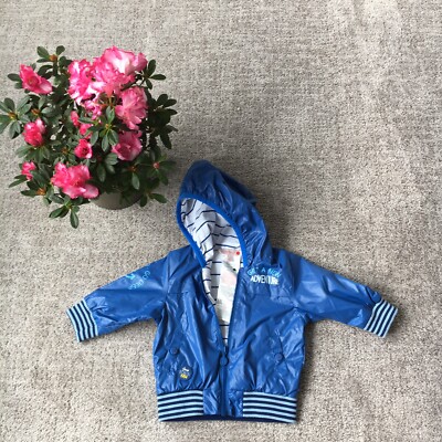 Boboli Baby Windbreaker Jacket Blue SZ 6 M