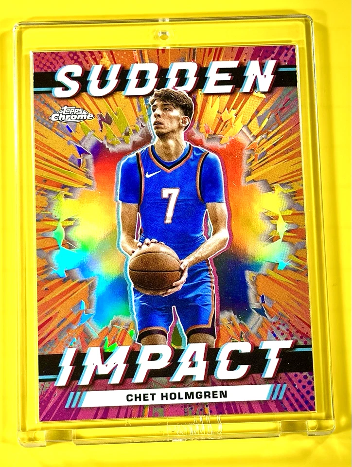 CHET HOLMGREN GONZAGA THUNDER PHENOM SUDDEN IMPACT PARALLEL REFRACTOR ROOKIE  🔥 - Image 3 of 4