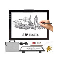 KOBAIBAN Wireless A4 Light Pad with Carry Bag, Innovative Stand, Top Clip, St...