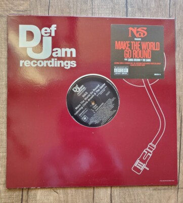 NAS feat. CHRIS BROWN, THE GAME ''MAKE THE WORLD GO ROUND'' 12'' SINGLE (NEW)