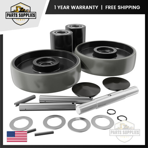 Complete Wheel Kit for Global 334475 Manual Pallet Jack Lift Truck