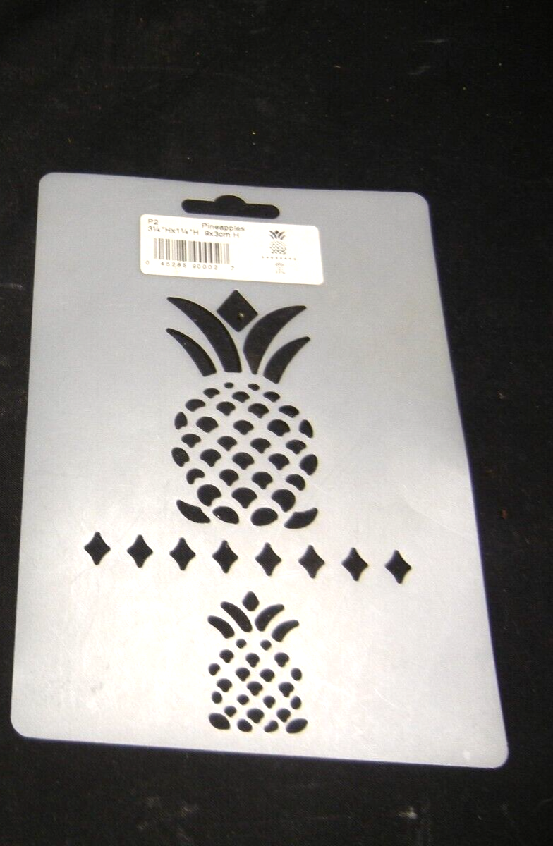 TWO (2) NEW Stencils Stencil PINEAPPLE & FLOWER | eBay