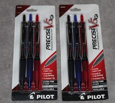 6 Pilot Precise V5 RT Retractable Rollerball Pens Extra Fine .5mm 26053 NEW