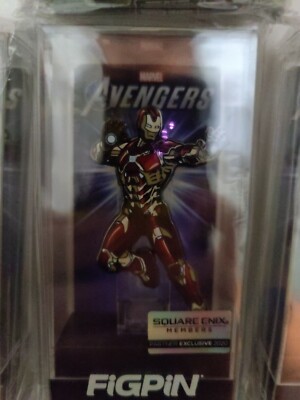 2020 Marvel Avengers Figpin IRON MAN #426 Exclusive Square Enix Figure Pin!