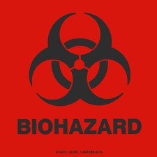2 Biohazard Decal Dot Transportation Hazard Sticker Warning Label Osha Medical