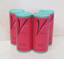 V by GLORIA VANDERBILT ENERGIZING BODY TALC 2 OZ LOT OF 4
