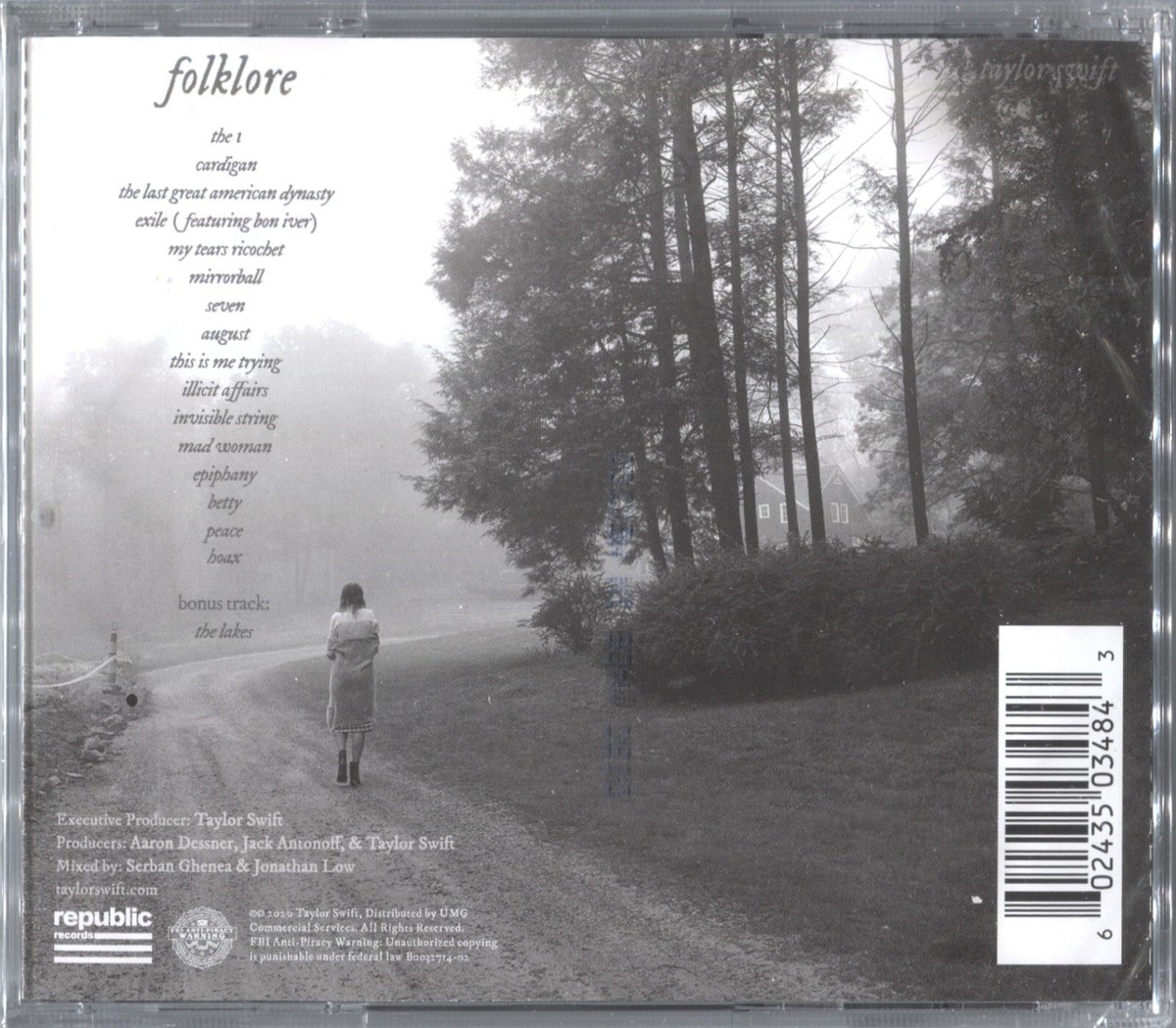 Taylor Swift Folklore Betty's Garden Deluxe CD Limited Edition for