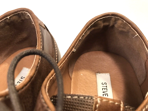 Steve Madden Olivyr Men Brown PU Leather Upper Oxford Dress Shoes Size 13 - Picture 20 of 20