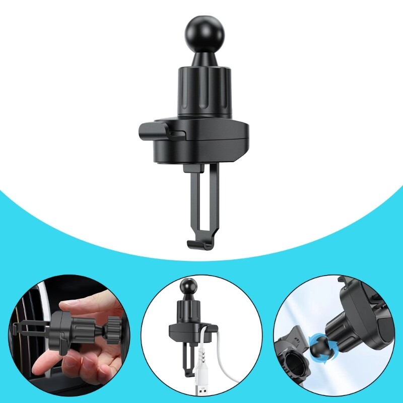 Car Phone Mount for Air Vent - Secure Smartphone Holder for Safe Driving Navigation  -image