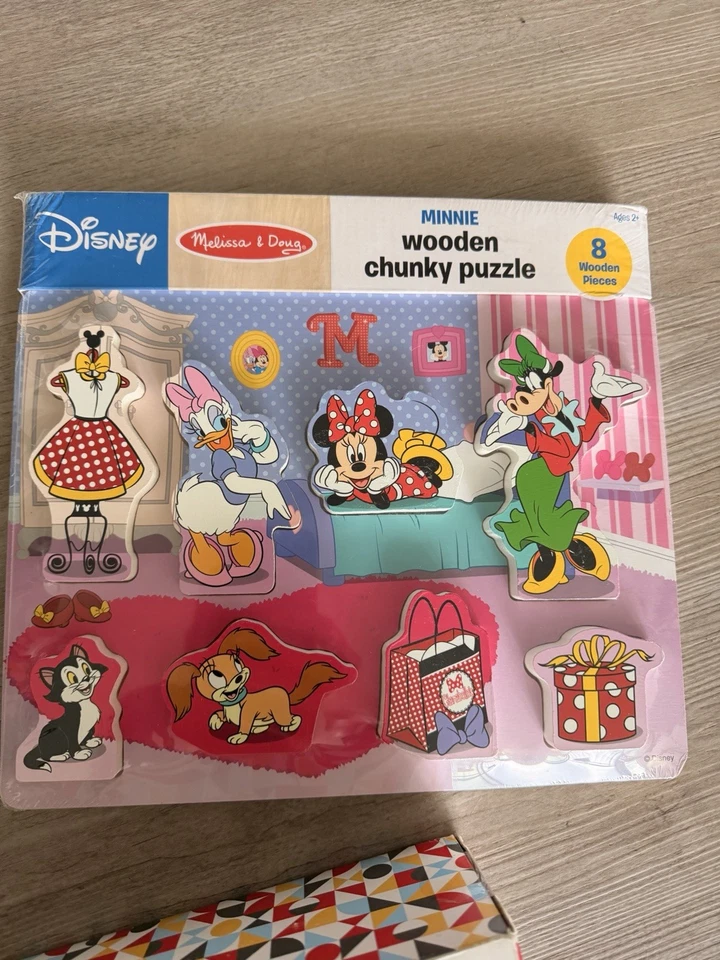 Disney Mickey & Friends Wooden Block Set 28 Pieces, Stacking Train, Puzzle - Image 2 of 4