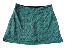 Tranquility by Colorado Skirt Built In Shorts Skort Blue Black Print M Medium