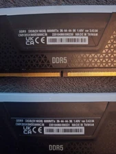 Corsair Vengeance RGB DDR5 RAM 32GB (2x16GB) 6000MHz (Gray)