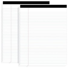 2 Pack Legal Pads 8.5 x 11,100 Sheets, College Ruled Perforated Note Pads