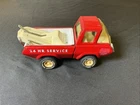 Vintage 8.5” Tonka 24 Hr Service Interstate Safety Patrol PRESSED STEEL Truck