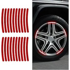 20PCS Reflective Car Wheel Decorative Stripe Stickers, Reflective Car Decal, Ant