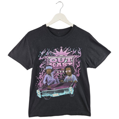 Outkast Hip Hop Rap T-Shirt schwarz Kurzarm Rundhalsausschnitt Tee Top Größe Small S