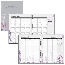 2027 2956-74 HOD295674 House of Doolittle Wild Flower Weekly Monthly Planner
