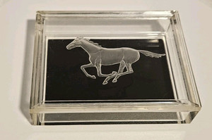 YEAR OF THE FIRE HORSE - Running Horse Acrylic Trinket Box 5.25” x 4” x 1.5”