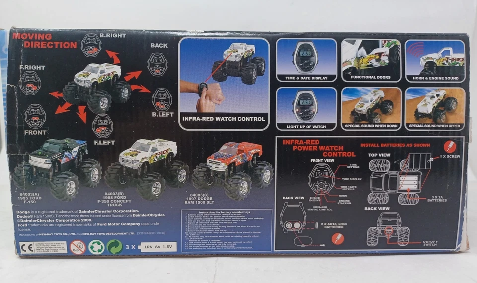 Nuevo Ray 1995 Ford F-150 Monster Truck afinación automática con infrarrojo 1:32 DieCast Foto 4 de 4