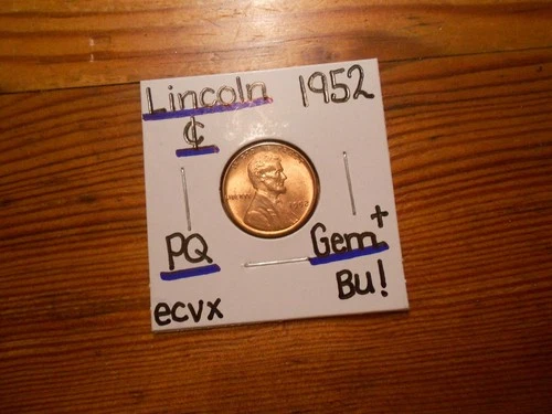 1952 Lincoln Cent Gem BU+ BLAZER!!!!! EYE APPEAL++++++