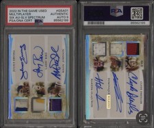 2022 Leaf ITGU 6-AUTO Bird/Magic/Dr.J/Drexler/Hakeem/Wilkins PSA Auth Auto 9 /2