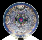 Northwood Ice White Carnival Glass Grape & Cable 10 3/4" Centerpiece Bowl 1910-