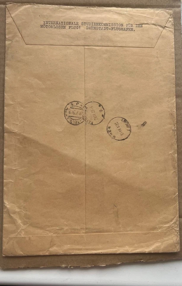 Pasó el correo - RARO - Darmstadt a Lwow - 1939 - CUBIERTA RARA - Sello de máquina Foto 3 de 3