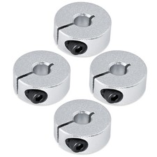 Hordion 4Pcs 6mm Split Shaft Collar, Aluminum One Piece Locking